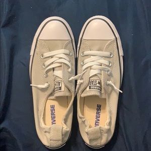 Brand new Grey converse shoreline